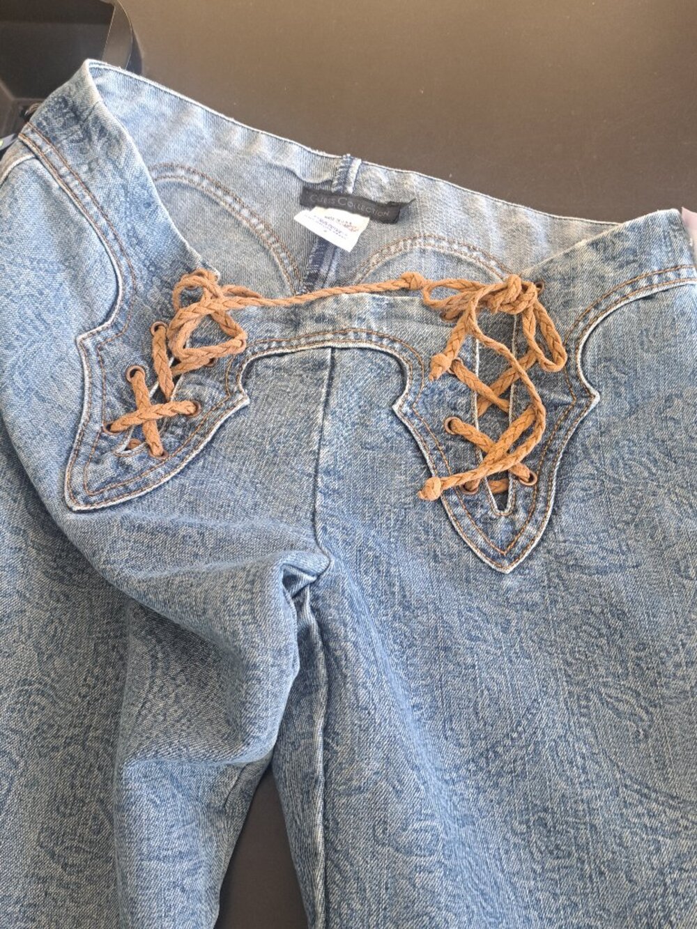 Guess Collection Floral Tie-up Jeans